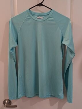 Women's Turquoise Columbia PFG Omni-Shade Sun Shirt